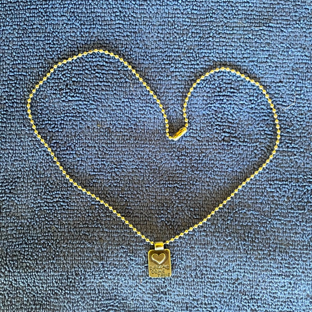 'Dreams Come True' Heart SS Pendant and 16" SS chain.